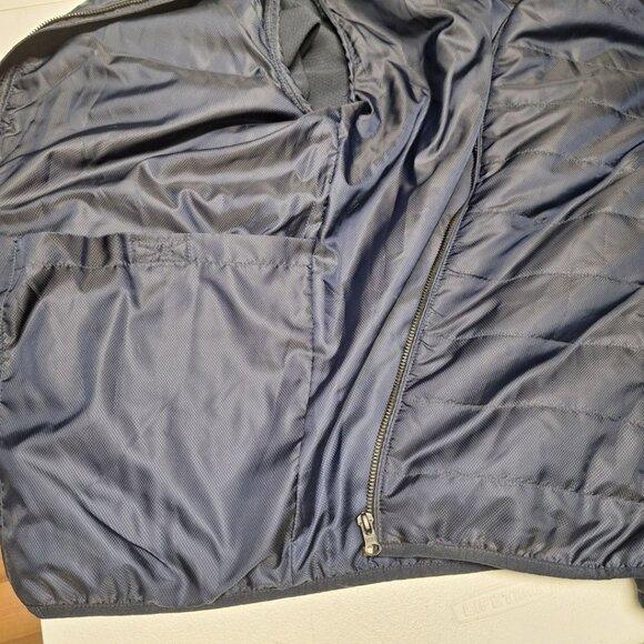 Vince Camuto Blue Jacket Full Zip Mens Large Hooded Pockets Hiking Camp Outdoors - Picture 10 of 12